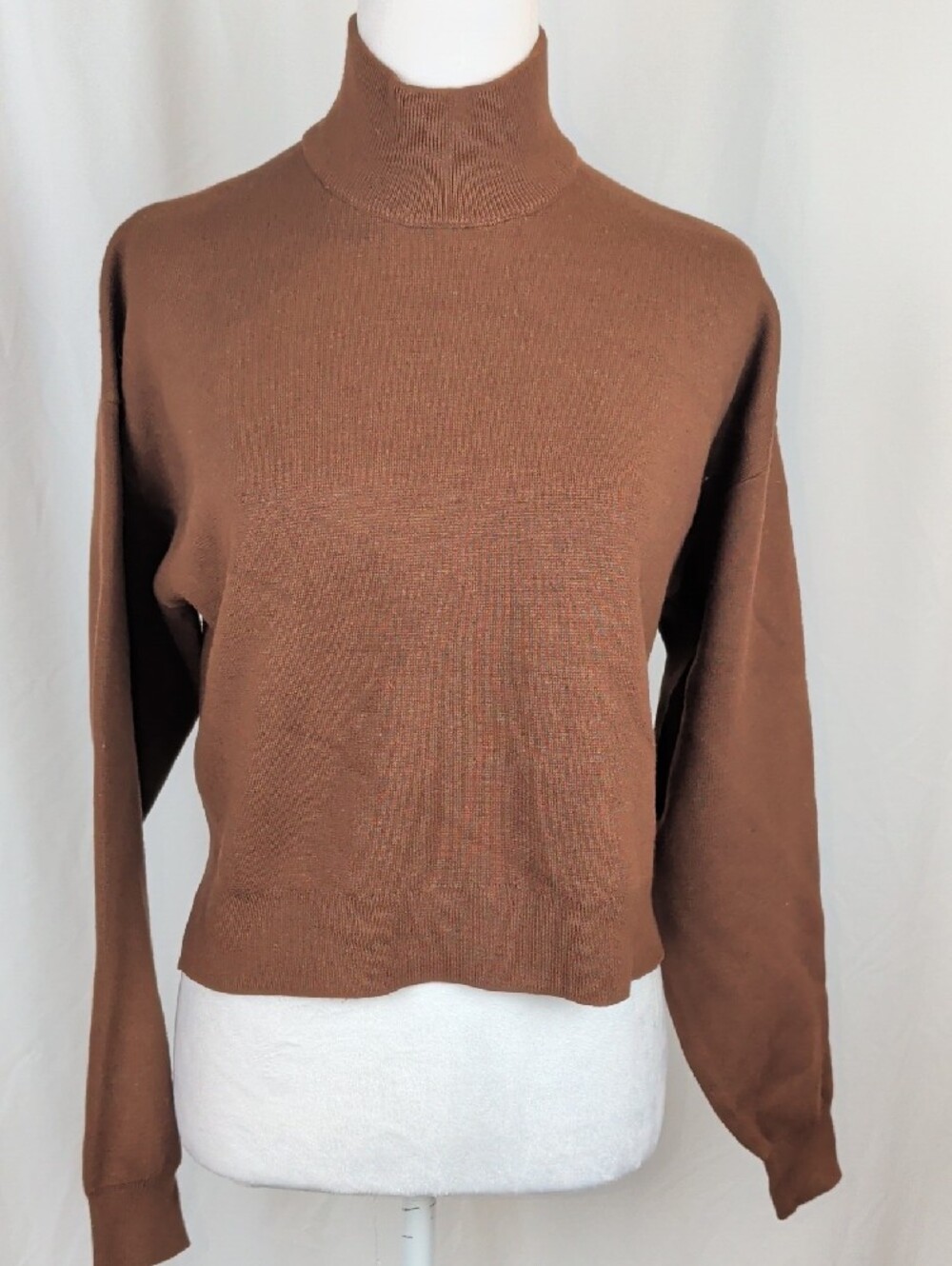 NWOT Frank And Oak Brown EcoVero Knit Sweater XS